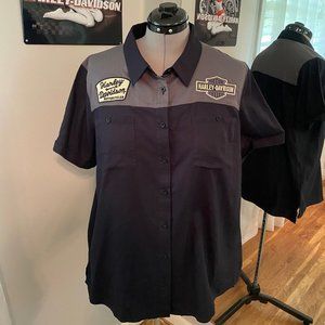 Harley-Davidson Mechanic Colorblock Shirt Black Beauty NBW
